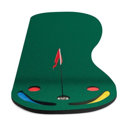 Golf Putting Green Set with 3 Putting Cups 1 Flag and Golf Hole Covers