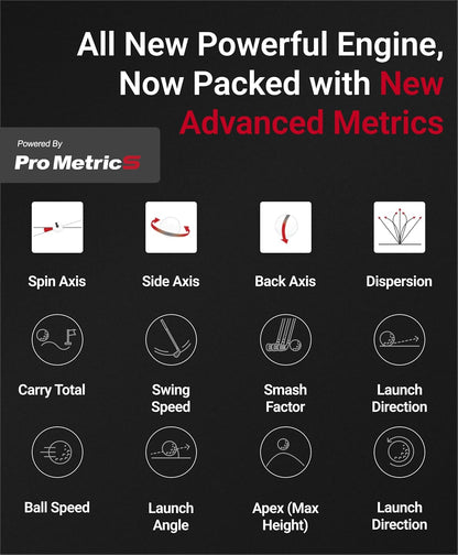 Unisex Sc4 Pro & Golf Simulator and Launch Monitor, Black